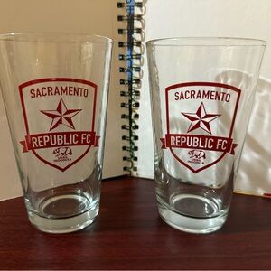 Sacramento Republic FC Pint Glass Set - Red